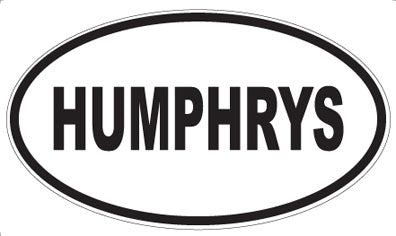 HUMPHRYS - Oval Magnet