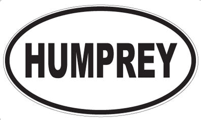 HUMPREY - Oval Magnet