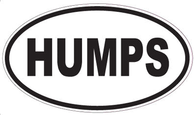 HUMPS - Oval Magnet