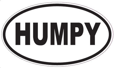 HUMPY - Oval Sticker