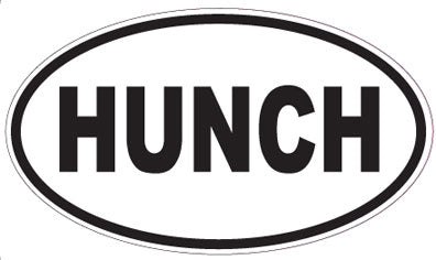 HUNCH - Oval Sticker