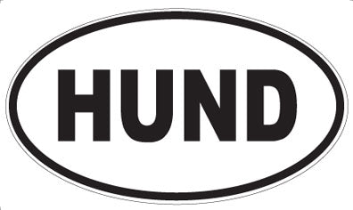 HUND - Oval Sticker