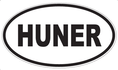 HUNER - Oval Magnet