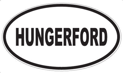 HUNGERFORD - Oval Sticker