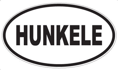 HUNKELE - Oval Magnet