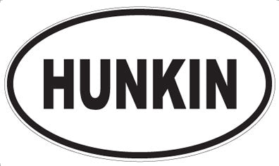 HUNKIN - Oval Magnet
