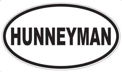 HUNNEYMAN - Oval Magnet