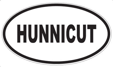 HUNNICUT - Oval Sticker