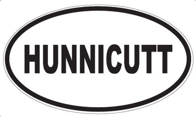 HUNNICUTT - Oval Sticker