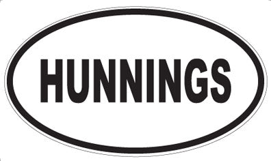 HUNNINGS - Oval Magnet
