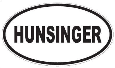 HUNSINGER - Oval Magnet