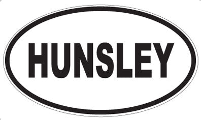 HUNSLEY - Oval Magnet
