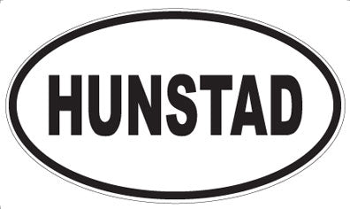 HUNSTAD - Oval Magnet