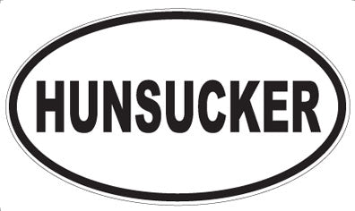 HUNSUCKER - Oval Magnet