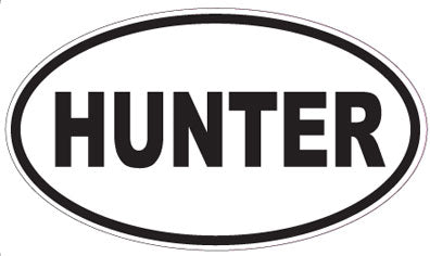 HUNTER - Oval Sticker