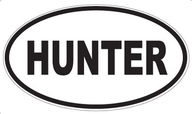HUNTER - Oval Magnet