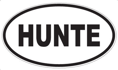 HUNTE - Oval Magnet