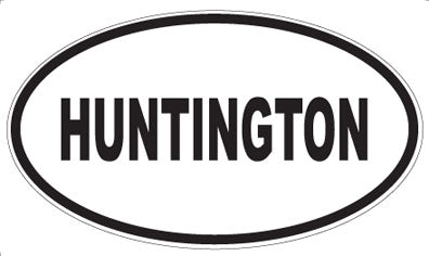 HUNTINGTON - Oval Magnet