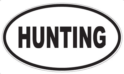 HUNTING - Oval Magnet