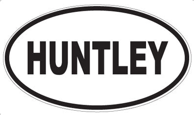 HUNTLEY - Oval Magnet