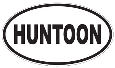 HUNTOON - Oval Sticker