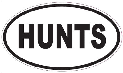 HUNTS - Oval Sticker