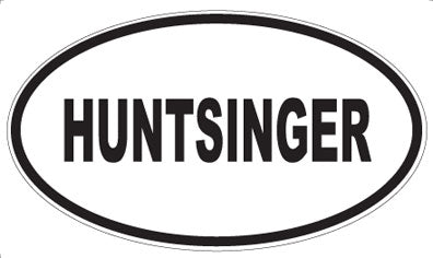 HUNTSINGER - Oval Magnet