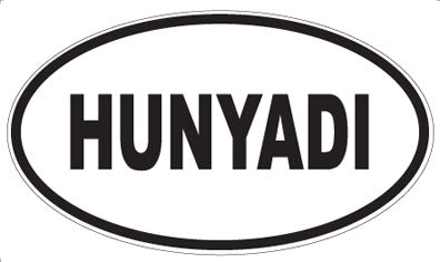 HUNYADI - Oval Sticker