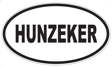 HUNZEKER - Oval Magnet