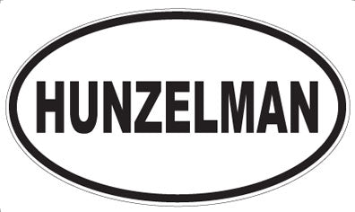HUNZELMAN - Oval Magnet