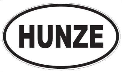 HUNZE - Oval Magnet