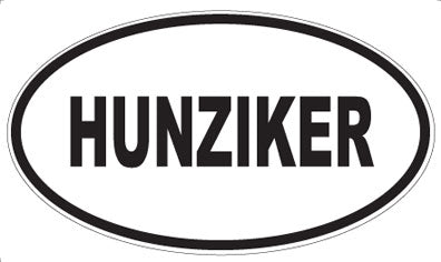 HUNZIKER - Oval Magnet