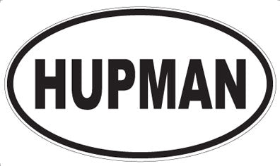 HUPMAN - Oval Sticker