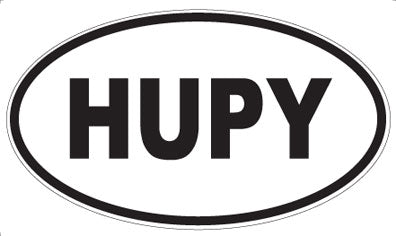 HUPY - Oval Sticker