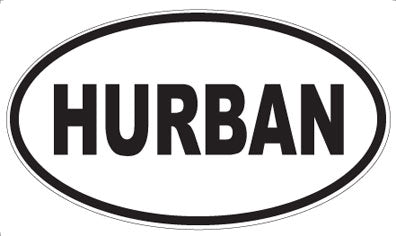 HURBAN - Oval Sticker