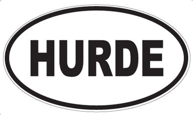 HURDE - Oval Magnet