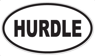 HURDLE - Oval Magnet