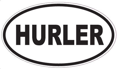 HURLER - Oval Sticker