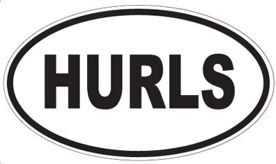 HURLS - Oval Sticker