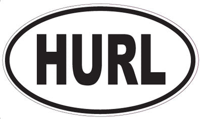 HURL - Oval Sticker