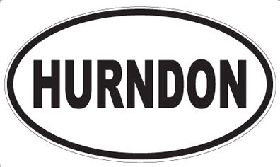 HURNDON - Oval Magnet