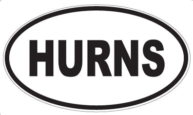 HURNS - Oval Magnet