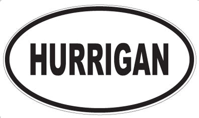 HURRIGAN - Oval Magnet