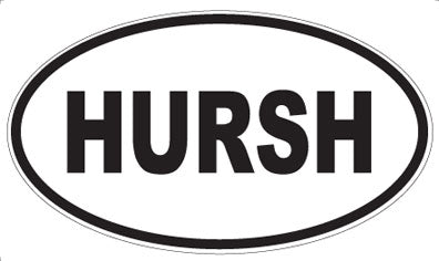 HURSH - Oval Sticker