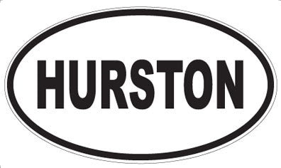 HURSTON - Oval Sticker