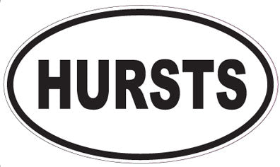 HURSTS - Oval Sticker