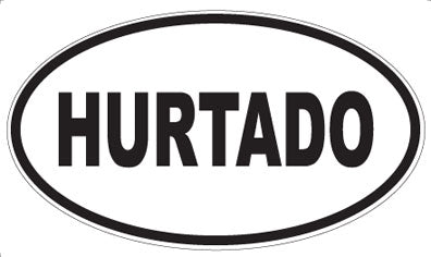 HURTADO - Oval Magnet