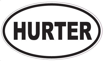 HURTER - Oval Sticker