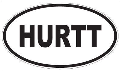 HURTT - Oval Magnet