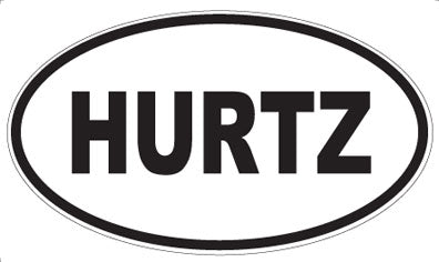 HURTZ - Oval Magnet